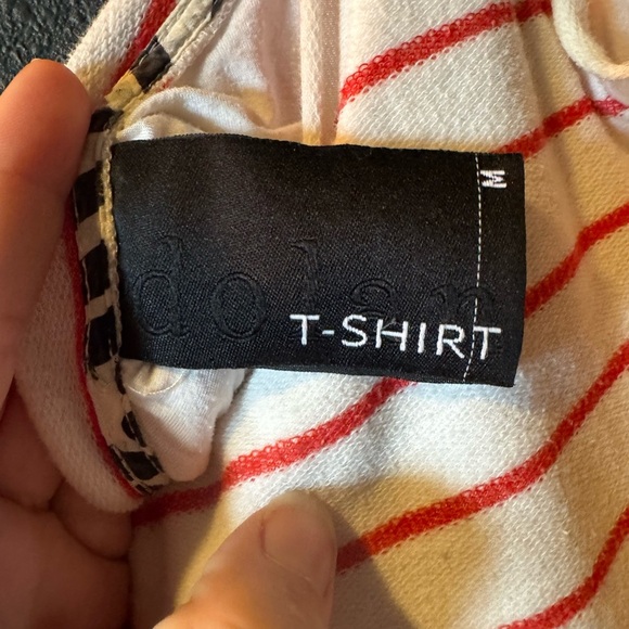 Anthropologie Dolan Tshirt Striped Sleeveless Maxi Dress - Orange and White - Picture 3 of 4